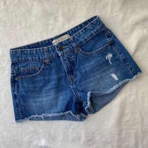 Rip curl Womens Denim‎ Shorts cut off distressed Surf beachy Size 25